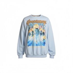 New NWT Goosebumps Adult XXL Long Sleeve Sweatshirt Blue XXL Crewneck